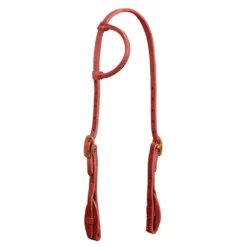 Weaver Leather ProTack Quick Change Sliding Ear Headstall, Leather Tab Bit Ends, 10-0079