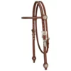 Weaver Leather Stacy Westfall Showtime Browband Headstall, Brown, 10-0254 -WEAVER LEATHER Sales 1119805