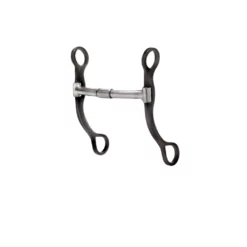 Weaver Leather Professional Antiqued Shank Billy Allen Horse Bit, 5 in. Sweet Iron Billy Allen Mouth with Copper Inlay, 25-1796