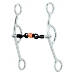 Weaver Leather Gag Bit, 5 in. Sweet Iron Mouth with Copper Roller, 25-1815
