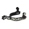 Weaver Leather Women's Antiqued Show Spurs with German Silver Floral Trim, 25-7755 -WEAVER LEATHER Sales 1119979