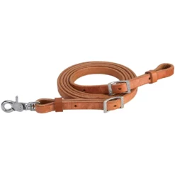Weaver Leather Harness Leather Roper Reins, Russet, 5/8 in. x 8 ft., 50-1644
