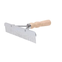 Weaver Leather Blunt Tooth Livestock Comb with Wood Handle and Stainless Steel Blade