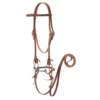 Weaver Leather Brow-band Bridle with Double Cheek Buckles, 7 ft. Chicago Screw Reins and Snaffle Bit, 5/8 in. Leather, 20-0361 2 Weaver Leather Brow-band Bridle with Double Cheek Buckles, 7 ft. Chicago Screw Reins and Snaffle Bit, 5/8 in. Leather, 20-0361 -WEAVER LEATHER Sales 1196619