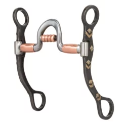 Weaver Leather Professional Shank Horse Bit with 5 in. Sweet Iron Spoon Mouth, 25-1854