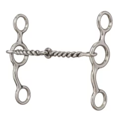 Weaver Leather All Purpose Horse Bit with 5 in. Sweet Iron Twisted Wire Snaffle Mouth, 25-1890