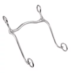 Weaver Leather Malleable Iron Walking Horse Bit, 5 in. Arch Port Mouth, Nickel-Plated, 25-5200