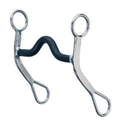 Weaver Leather All Purpose Stainless-Steel Curb Horse Bit, 5 in. Sweet Iron Medium Port Mouth, 25-5289