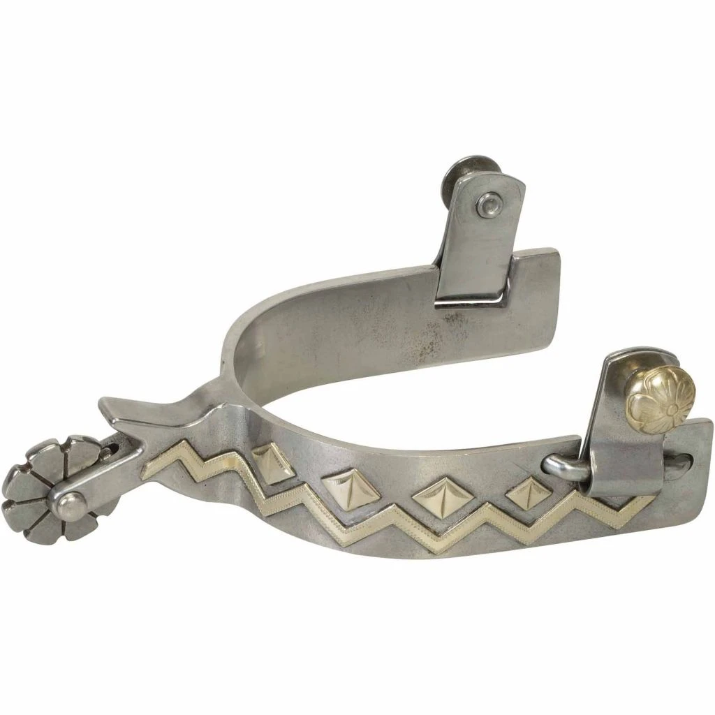 Weaver Leather Men's Spur with Replaceable Rowels, Aztec Pattern, 25-7761 3 Weaver Leather Men's Spur with Replaceable Rowels, Aztec Pattern, 25-7761