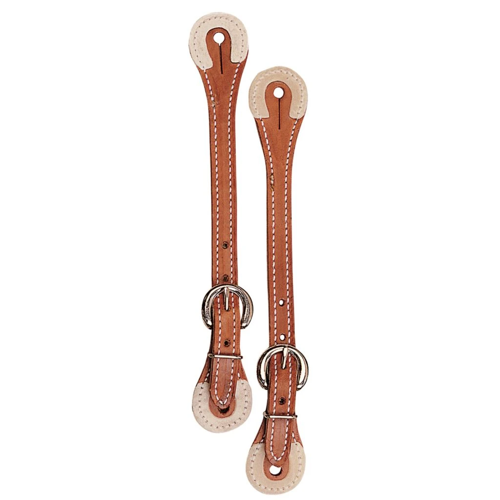 Weaver Leather Spur Straps with Rawhide Corners, Russet, 30-0661-RU 3 Weaver Leather Spur Straps with Rawhide Corners, Russet, 30-0661-RU