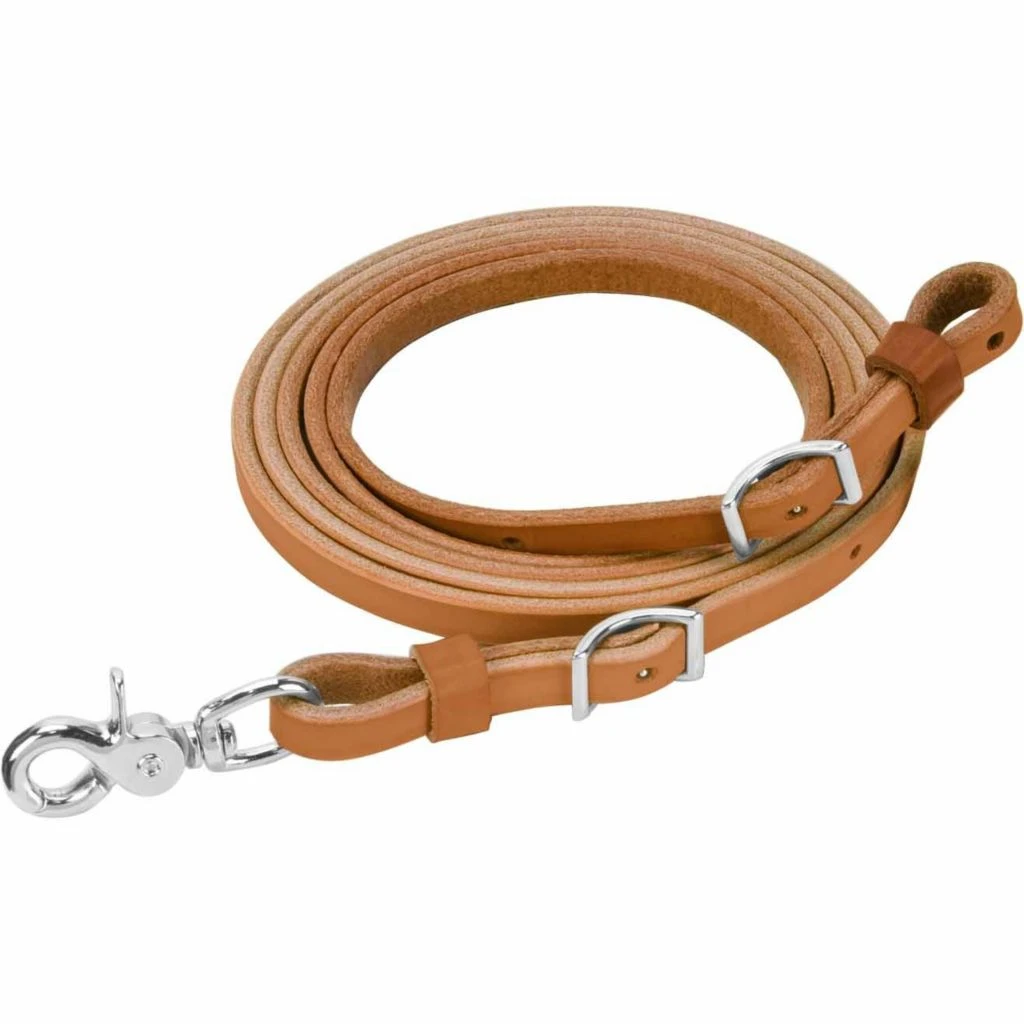 Weaver Leather Horizons Flat Roper Rein, Scissor Snap and Conway Adjustments, 1/2 in. x 8 ft., 50-1683-GB-8 3 Weaver Leather Horizons Flat Roper Rein, Scissor Snap and Conway Adjustments, 1/2 in. x 8 ft., 50-1683-GB-8