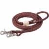 Weaver Leather Round Braided Latigo Roper Rein, Brown, 3/8 in. x 8 ft. -WEAVER LEATHER Sales 1200296
