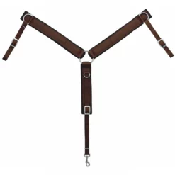 Weaver Leather Felt Lined 2 in. Ring-in-Center Horse Breast Collar, Brown, 35-2490-BR