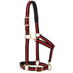 Weaver Leather Halter with Padded Breakaway Adjustable Chin and Throat Snap, Striped Print, 35-6065-GR -WEAVER LEATHER Sales 1200759