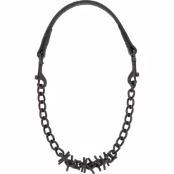 Weaver Leather Brahma Webb Goat Collar, Oil-Rubbed Chain, Black