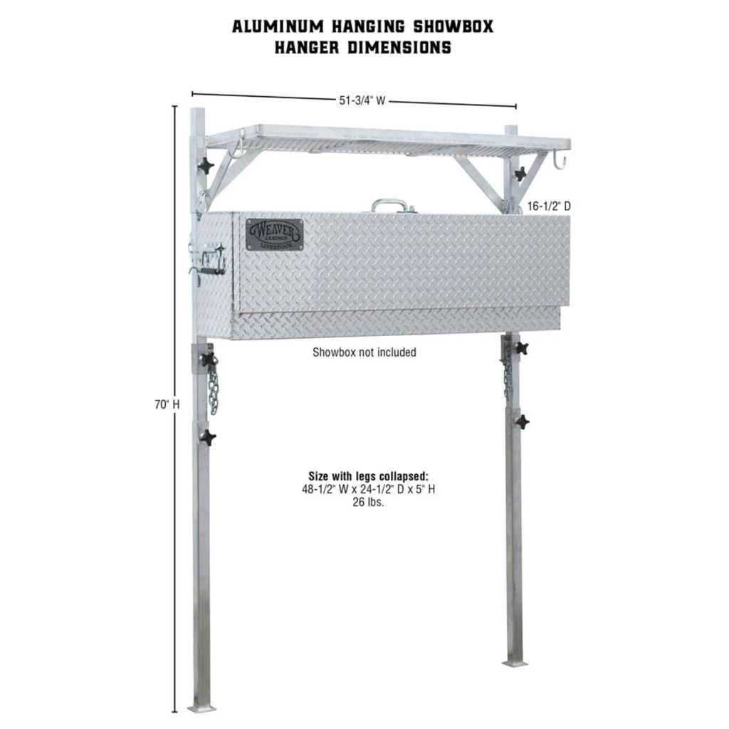 Weaver Leather Hanging Aluminum Show Box Hanger 5 Weaver Leather Hanging Aluminum Show Box Hanger - Image 3