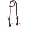 Weaver Leather Working Tack Sliding Ear Headstall with Buffed Brown Iron Hardware, 10-0600 -WEAVER LEATHER Sales 1258883