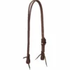 Weaver Leather Working Tack Slit Ear Headstall with Buffed Brown Iron Hardware, 10-0601 -WEAVER LEATHER Sales 1258884