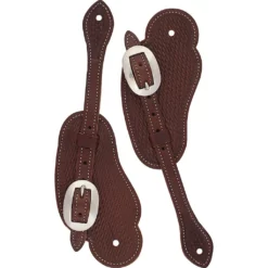 Weaver Leather Basketweave Skirting Leather Spur Straps, Cowboy, 30-0294-CH