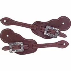 Weaver Leather Buckaroo Oiled Harness Leather Spur Straps, 30-0312 -WEAVER LEATHER Sales 1258948