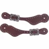 Weaver Leather Women's Oiled Harness Leather Spur Straps, 30-0317 -WEAVER LEATHER Sales 1258951