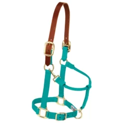 Weaver Leather Adjustable Breakaway Nylon Horse Halter, Weanling/Pony, 35-1022-OR