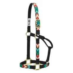 Weaver Leather Non-Adjustable Horse Halter with Nylon Chevron, 35-6781-P16
