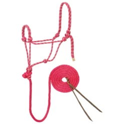 Weaver Leather Diamond Braid Reflective Rope Halter and Lead, 1/2 in. x 10 ft. Lead, 3/8 in. Rope, 35-7804-H1