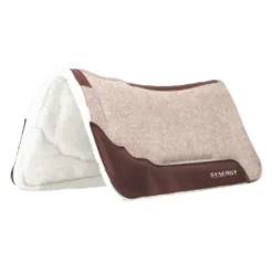 Weaver Leather Impact-Absorbing EVA Sport Foam 100% Wool Saddle Pad with Merino Wool Fleece Liner, 32 x 32 in., 36003-5566-29