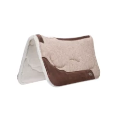 Weaver Leather 100% Wool Felt Saddle Pad with Gel Insert and Merino Wool Fleece Liner, 32 x 32 in., 35-9333