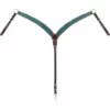 Weaver Leather Turquoise Cross Carved Turquoise Flower Contoured Breast Collar, 45-0326 -WEAVER LEATHER Sales 1259343