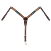 Weaver Leather Turquoise Cross Turquoise Beaded 1-1/4 in. Pony Breast Collar, 45-0328 -WEAVER LEATHER Sales 1259345