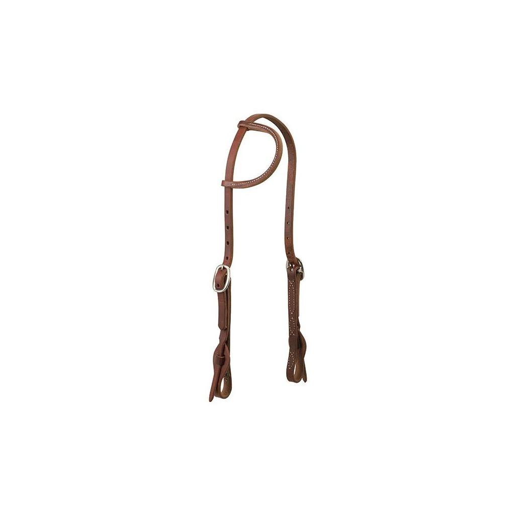 Weaver Leather Working Cowboy Quick Change Sliding Ear Headstall, 10-0519 3 Weaver Leather Working Cowboy Quick Change Sliding Ear Headstall, 10-0519