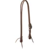 Weaver Leather Working Tack Slim Slit Ear Headstall, Rope Edge Hardware, Golden Chestnut, 10-0589 -WEAVER LEATHER Sales 1284000