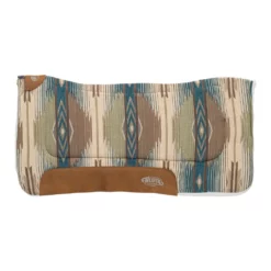 Weaver Leather All-Purpose Contoured Saddle Pad with Felt Insert and Merino Wool Fleece Bottom, 32 in. x 32 in., 35-9307-H73