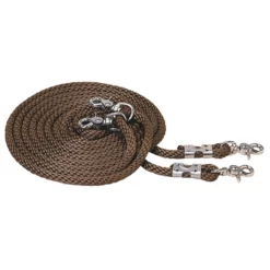 Weaver Leather Poly Rope Draw Reins, Brown, 35-2320-BR