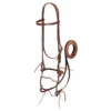 Weaver Leather Latigo Leather Browband Bridle with Single Cheek Buckle, Pony Size -WEAVER LEATHER Sales 5088956